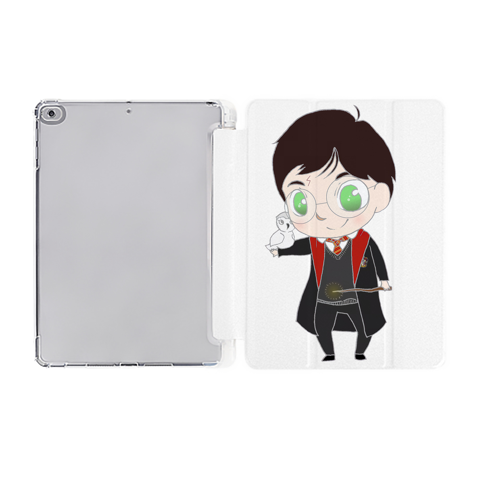 （画像用） Harry Potter ハリー・ポッターシリーズ IPad ケース ペン収納付き 三つ折りスタンド PUレザー×シリコン 対応機種9.5/10.5/10.9インチ